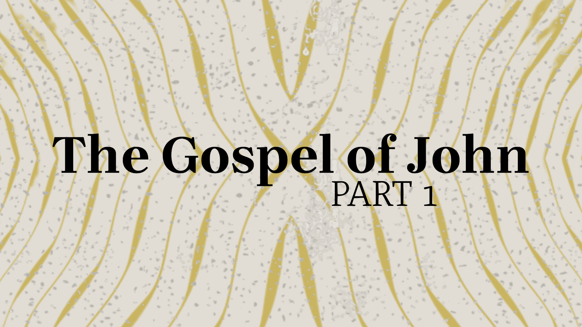 Sermon Notes: John 2:1-12